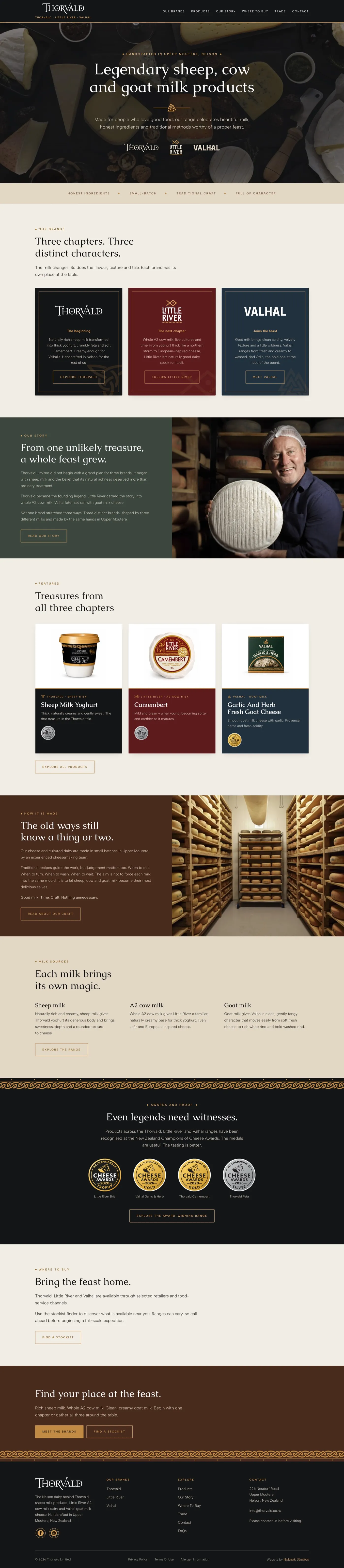 Thorvald, Little River and Valhal website